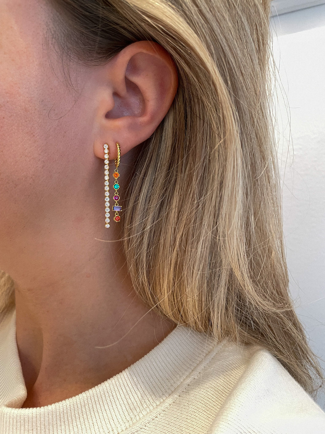 Tennis earrings